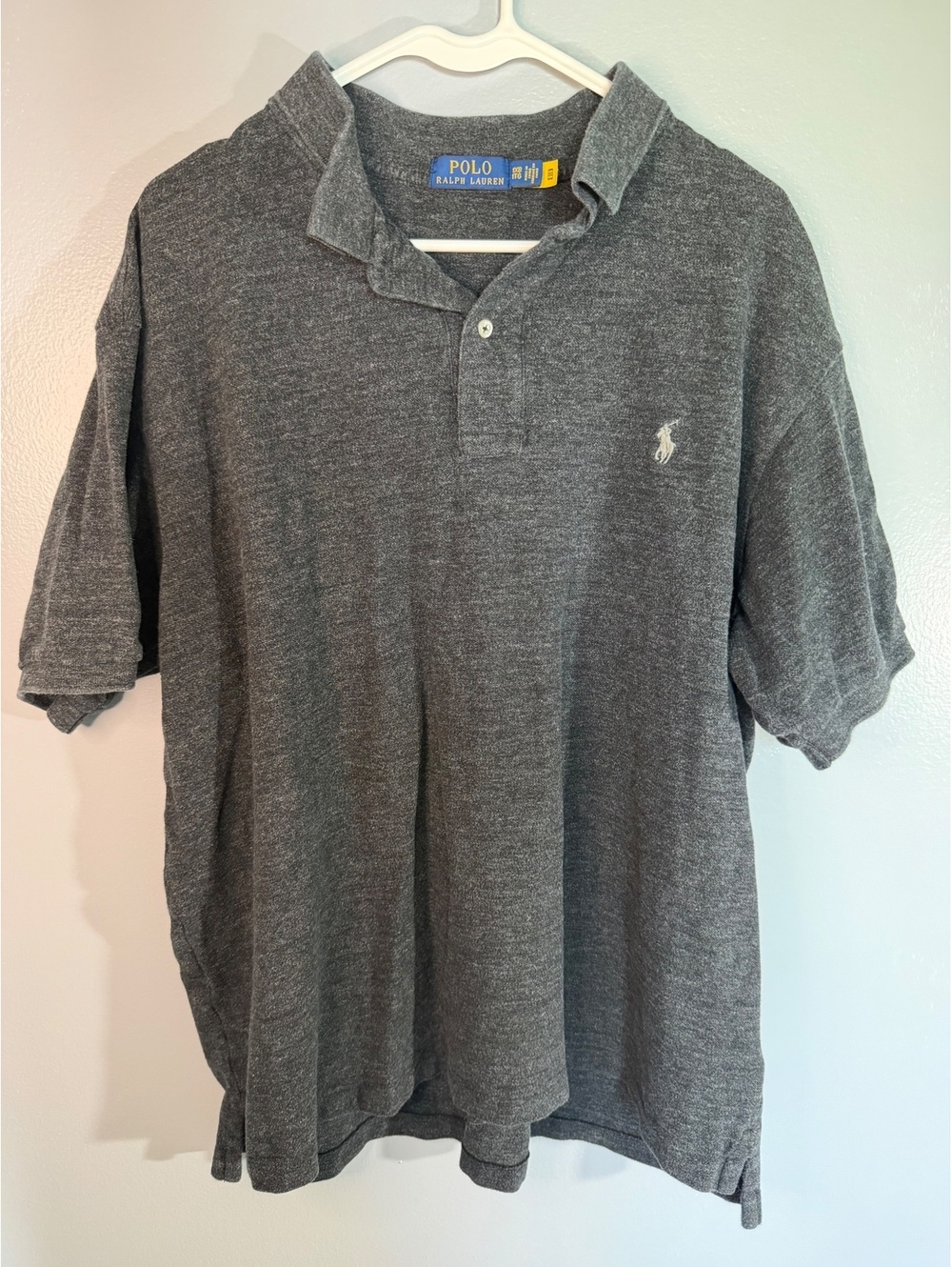 Polo Ralph Lauren Men's Gray Cotton Polo Shirt Size 1XB